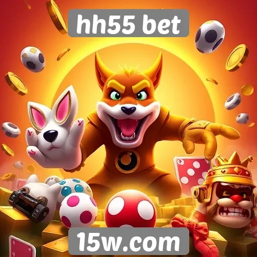 Variedade de jogos disponíveis em hh55 bet